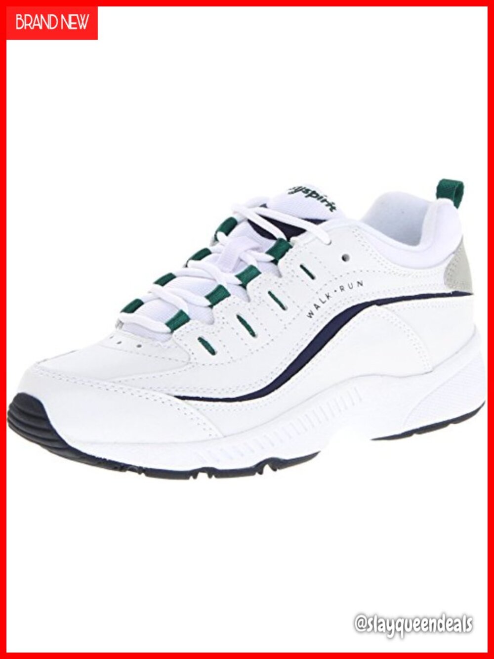 Easy Spirit Romy Walking Sneakers Leather Lace-Up Comfort Shoes